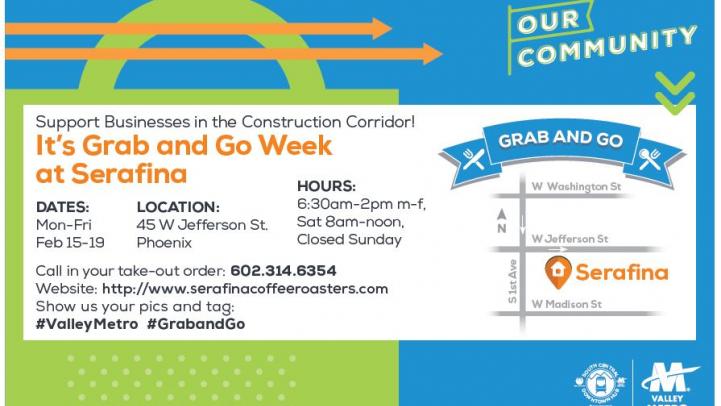 Grab and Go Event flier. See below for more information.