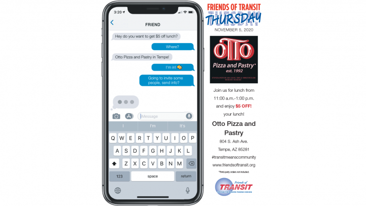 Get $5 off lunch at Otto Pizza on November 5 from 11 a.m. to 1 p.m.