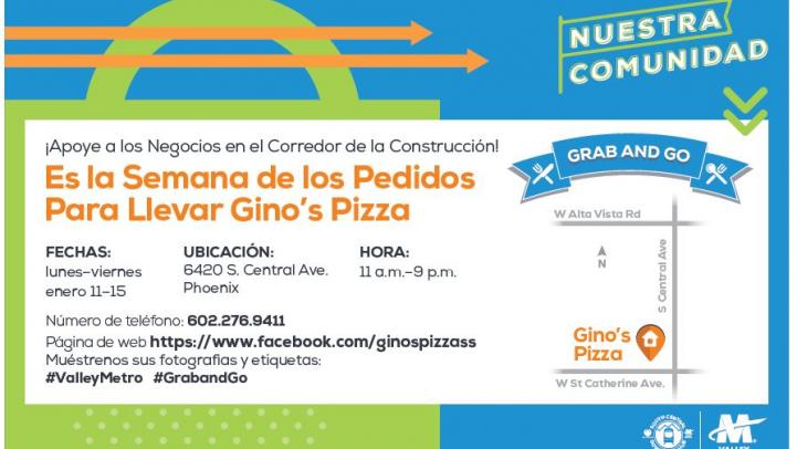Grab and Go event flier.