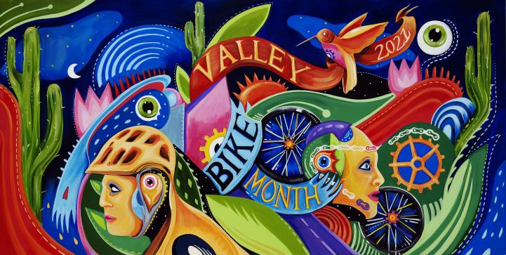 2021 Valley Bike Month Artwork
