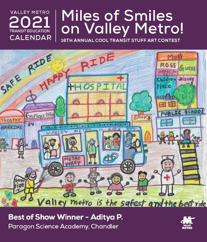 calendar cover with winning artwork