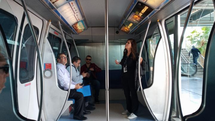 Inside the Las Vegas Monorail