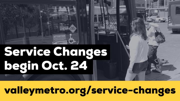 Service changes begin October 24