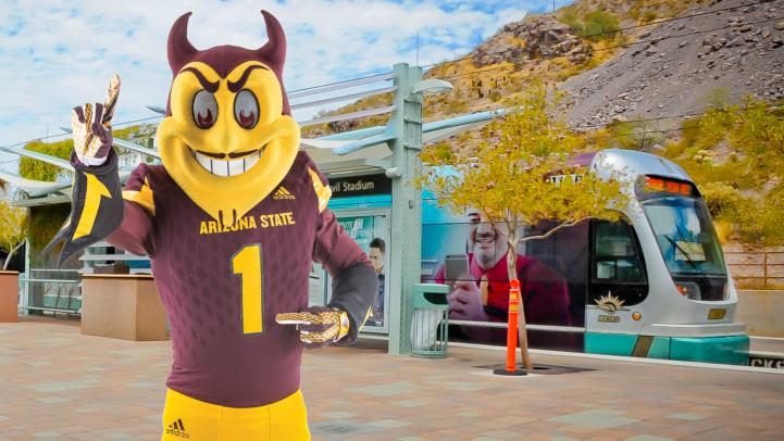 ASU Sparky and Valley Metro
