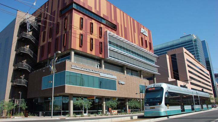 Valley Metro Rail at the ASU Downtown Walter Cronkite School of Journalism