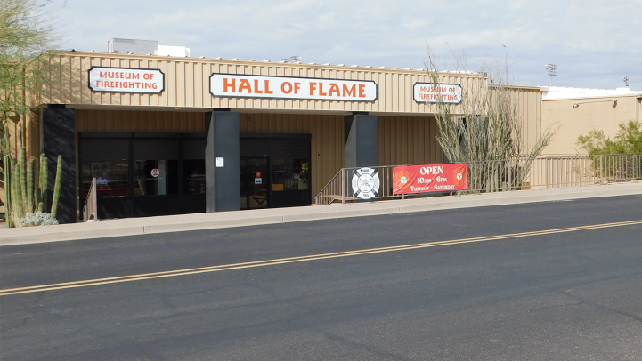 Exterior of Hall of Flame Museum