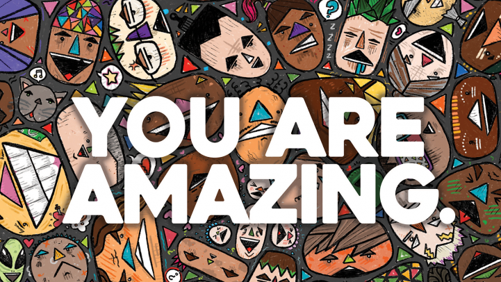 Jayarr Steiner's "Humanities" abstract faces art