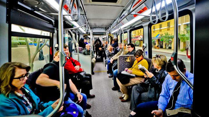 Passengers on bus