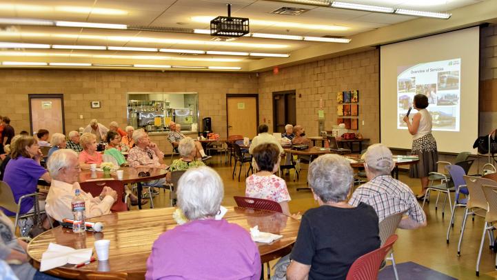 Teaching senior citizens about modes of transit