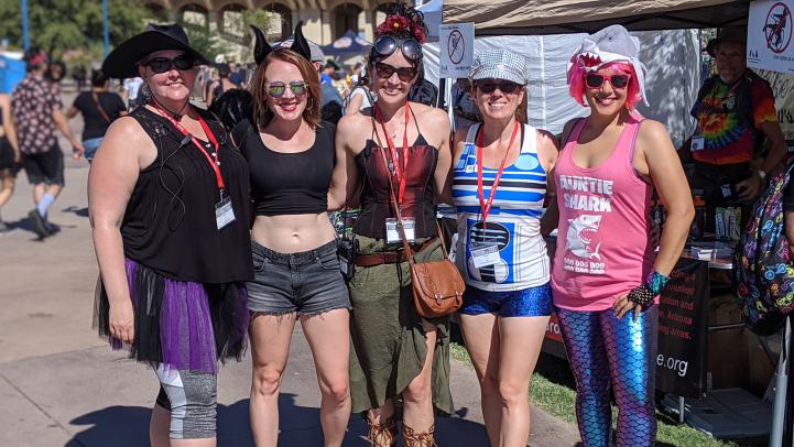 Crazy costumes are common at Tour de Fat