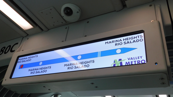 LED sign on Valley Metro Streetcar