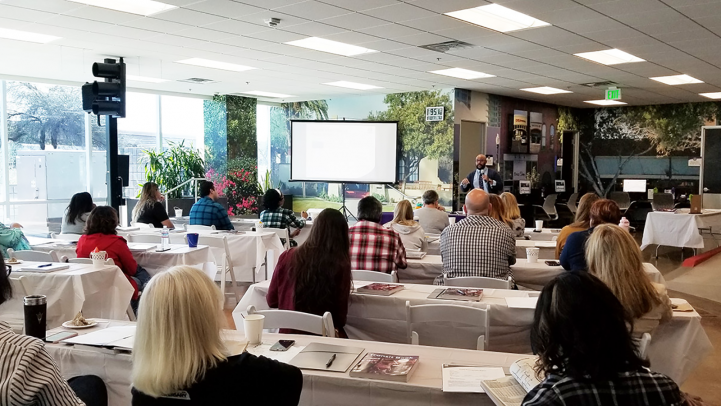 Group attends travel training at the Mobility Center