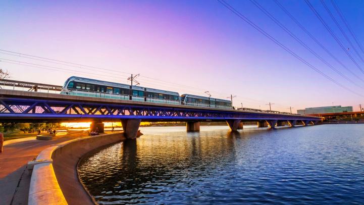 Tempe Bridge Light Arizona Blue