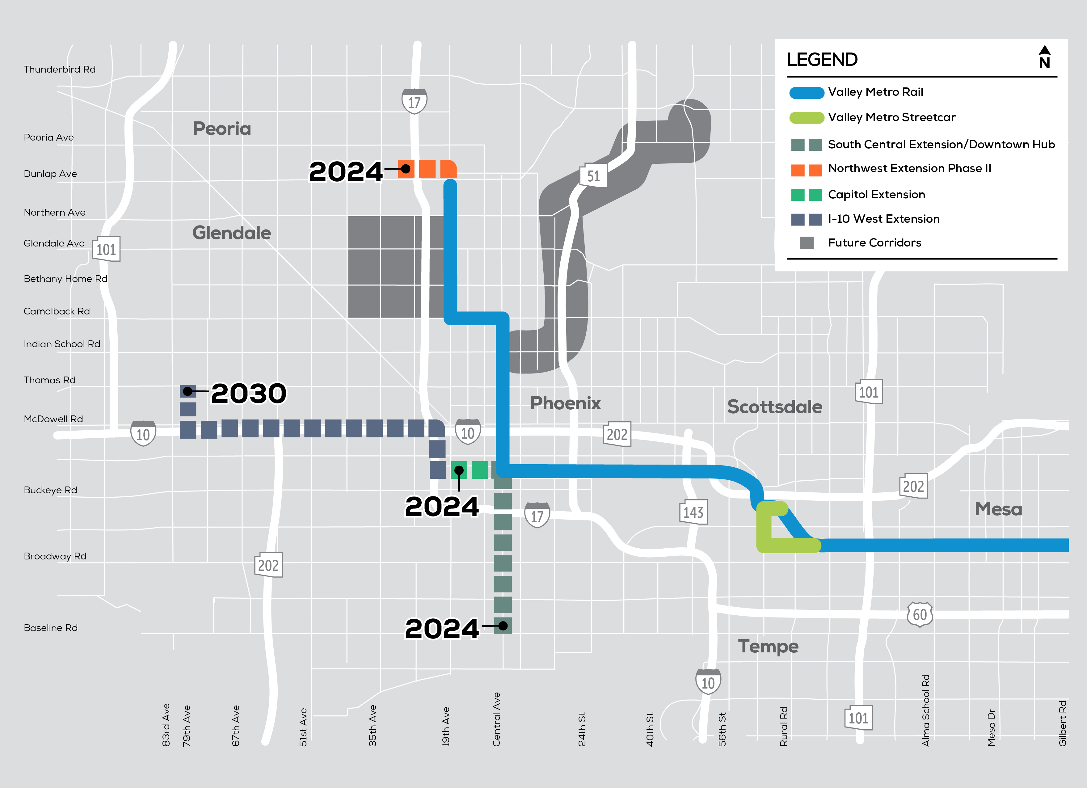 Map Of Phoenix Metro Area