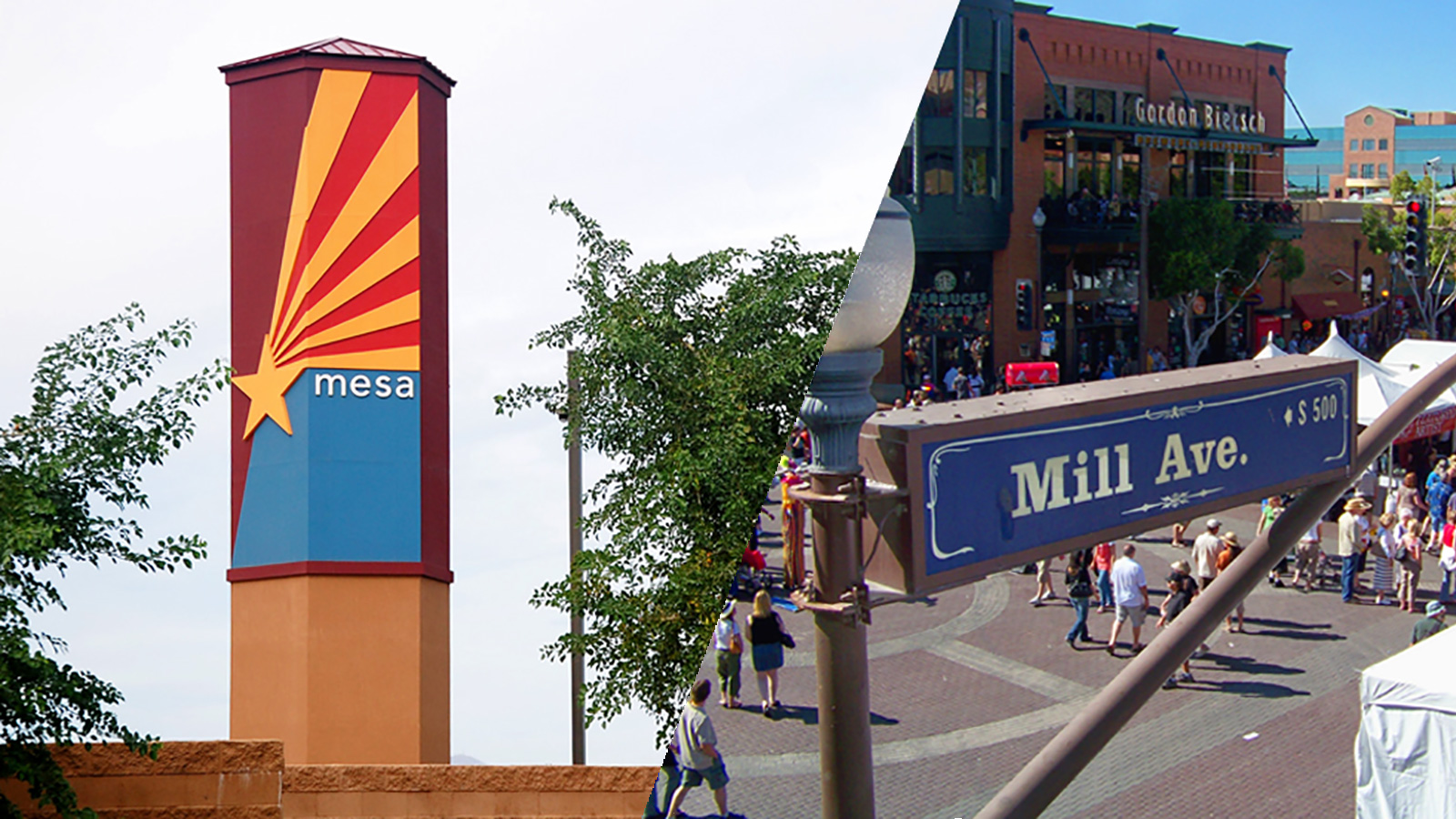 Collage of Mesa and Tempe.