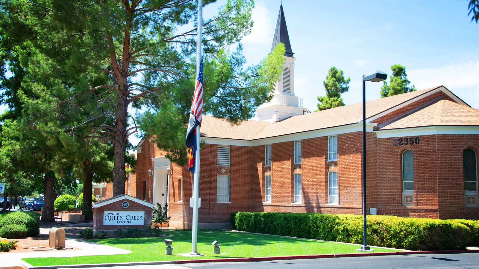 Street view of Queen Creek Town Hall.
